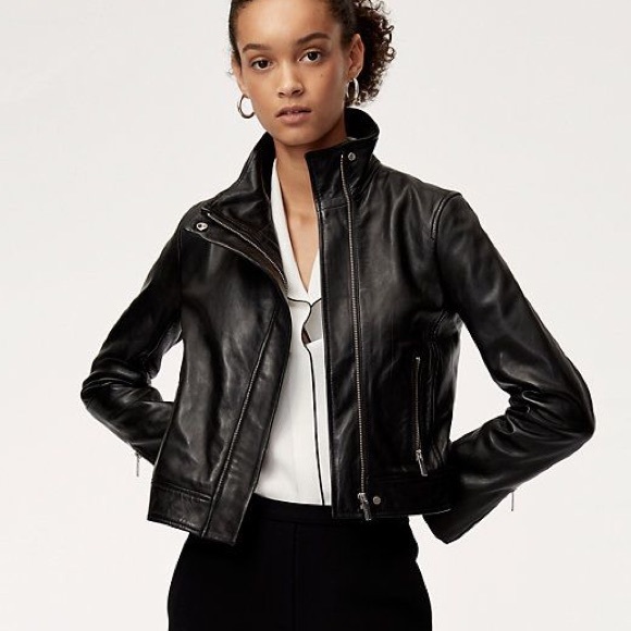 Aritzia Babaton Jagger Leather Moto Jacket - Picture 16 of 16